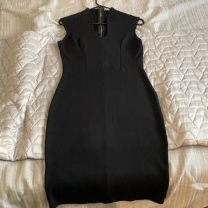 Black mid dress